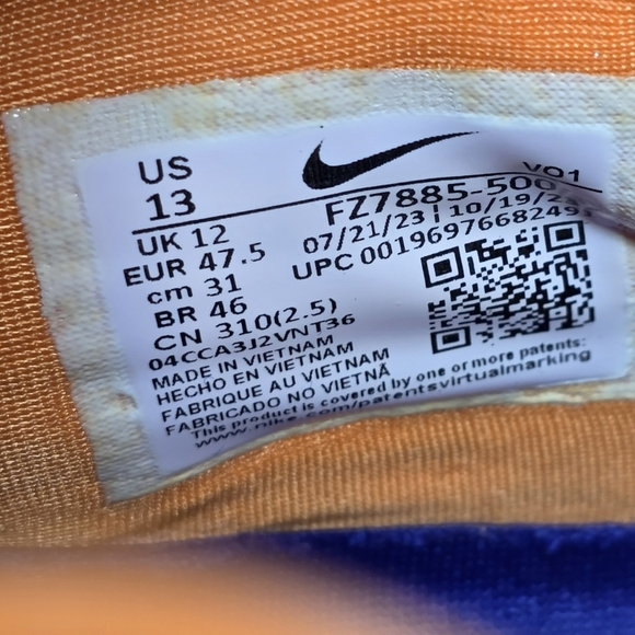 Nike Zoom LeBron NXXT Gen AMPD I Promise Men Size 13 Violet Mist Volt FZ7885-500 main image 8